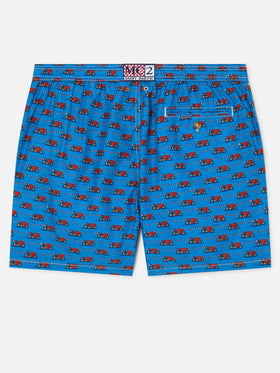 Navy Lighting Micro swim shorts with Ducati all-over print | Special Edition