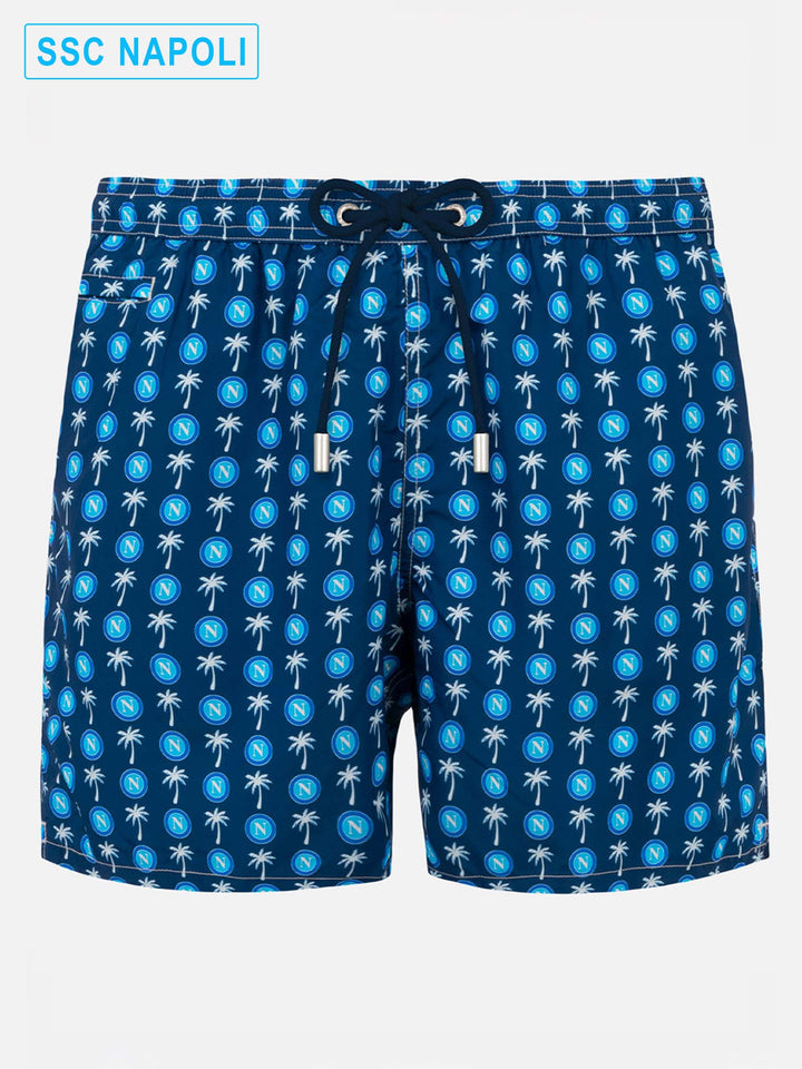 Costume da bagno da uomo in tessuto leggero con stampa logo Napoli | SSC NAPOLI EDIZIONE SPECIALE