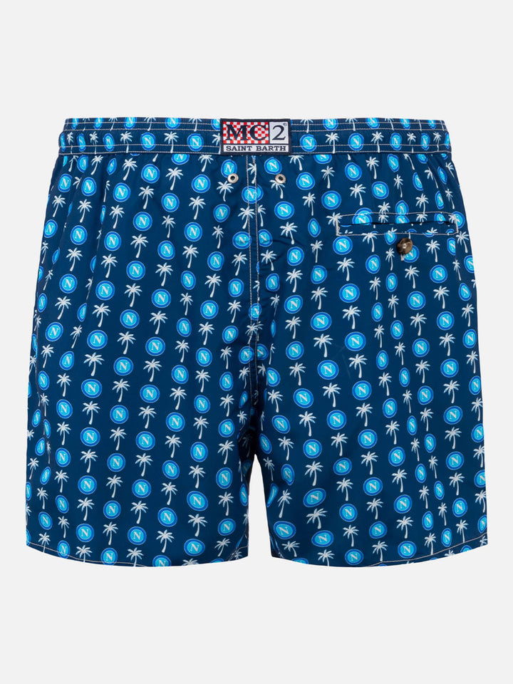 Costume da bagno da uomo in tessuto leggero con stampa logo Napoli | SSC NAPOLI EDIZIONE SPECIALE