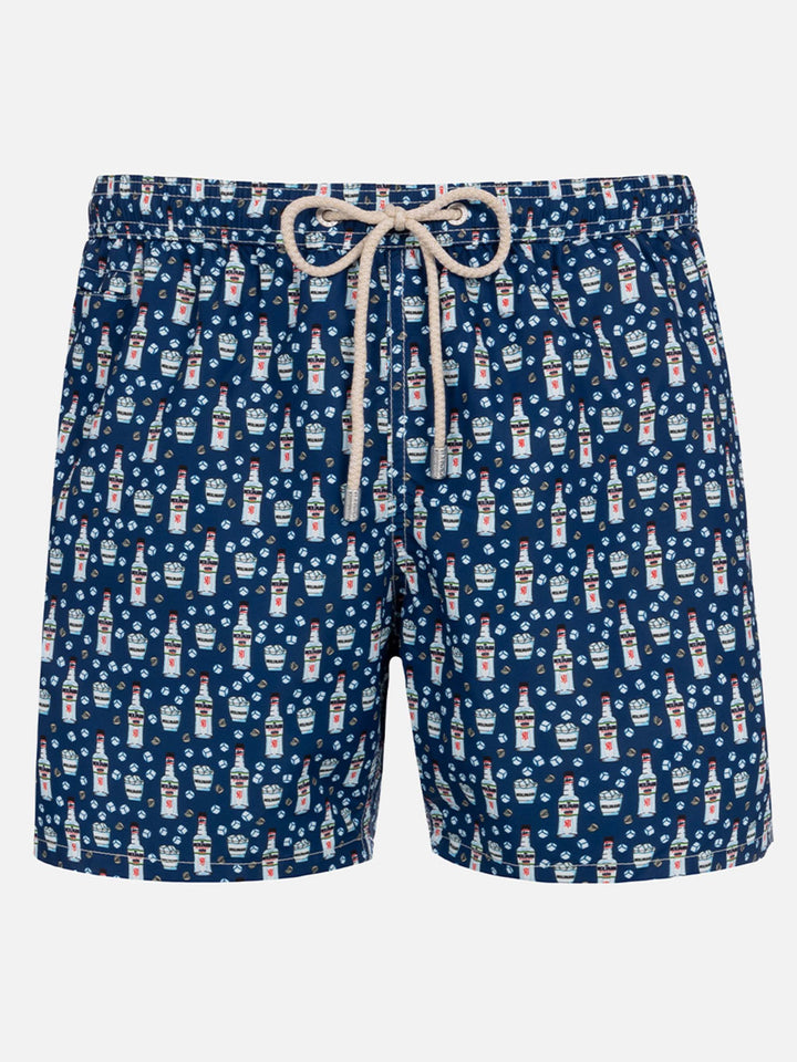 Herren-Badeshorts aus leichtem Stoff Lighting Micro Fantasy mit Sambuca Molinari-Aufdruck| SAMBUCA MOLINARI SONDEREDITION