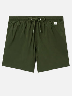 Lighting Pantone swim shorts in solid military green | Special Edition