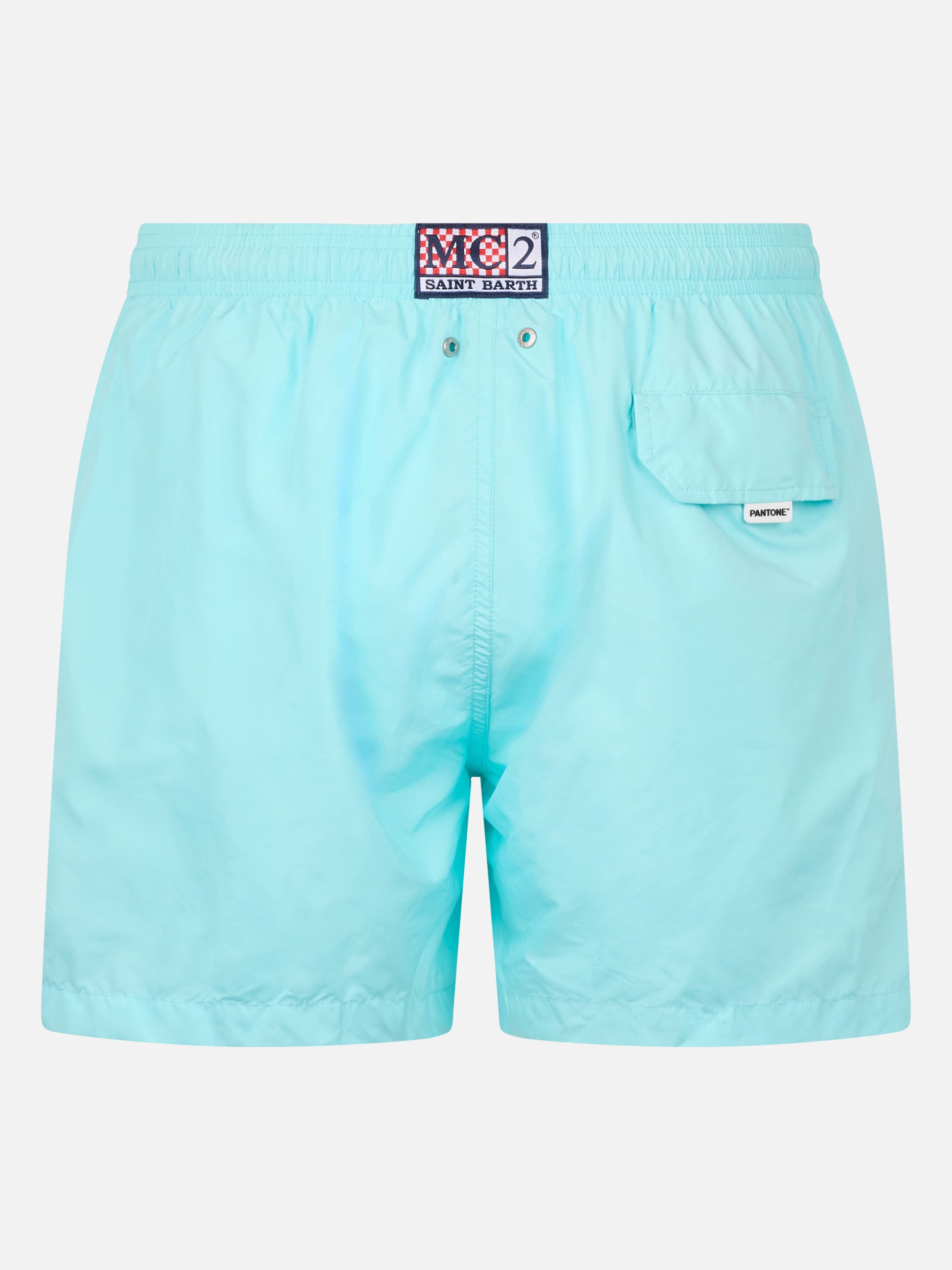 Man lightweight fabric water green swim shorts Lighting Pantone | PANTONE® SPECIAL EDITION - MC2 Saint Barth
