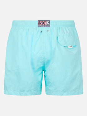 Man lightweight fabric water green swim shorts Lighting Pantone | PANTONE® SPECIAL EDITION - MC2 Saint Barth