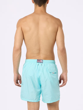 Man lightweight fabric water green swim shorts Lighting Pantone | PANTONE® SPECIAL EDITION - MC2 Saint Barth