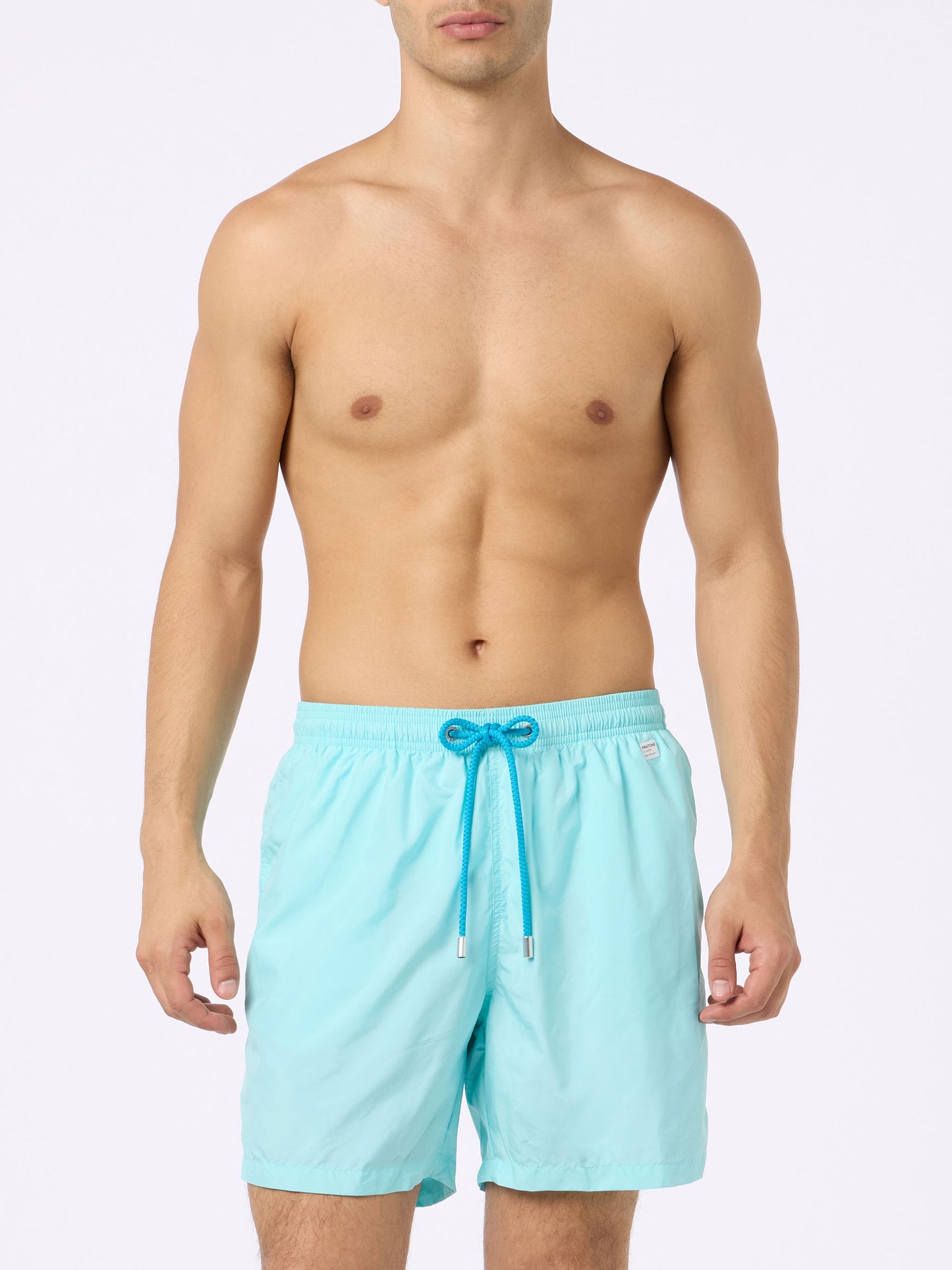 Man lightweight fabric water green swim shorts Lighting Pantone | PANTONE® SPECIAL EDITION - MC2 Saint Barth