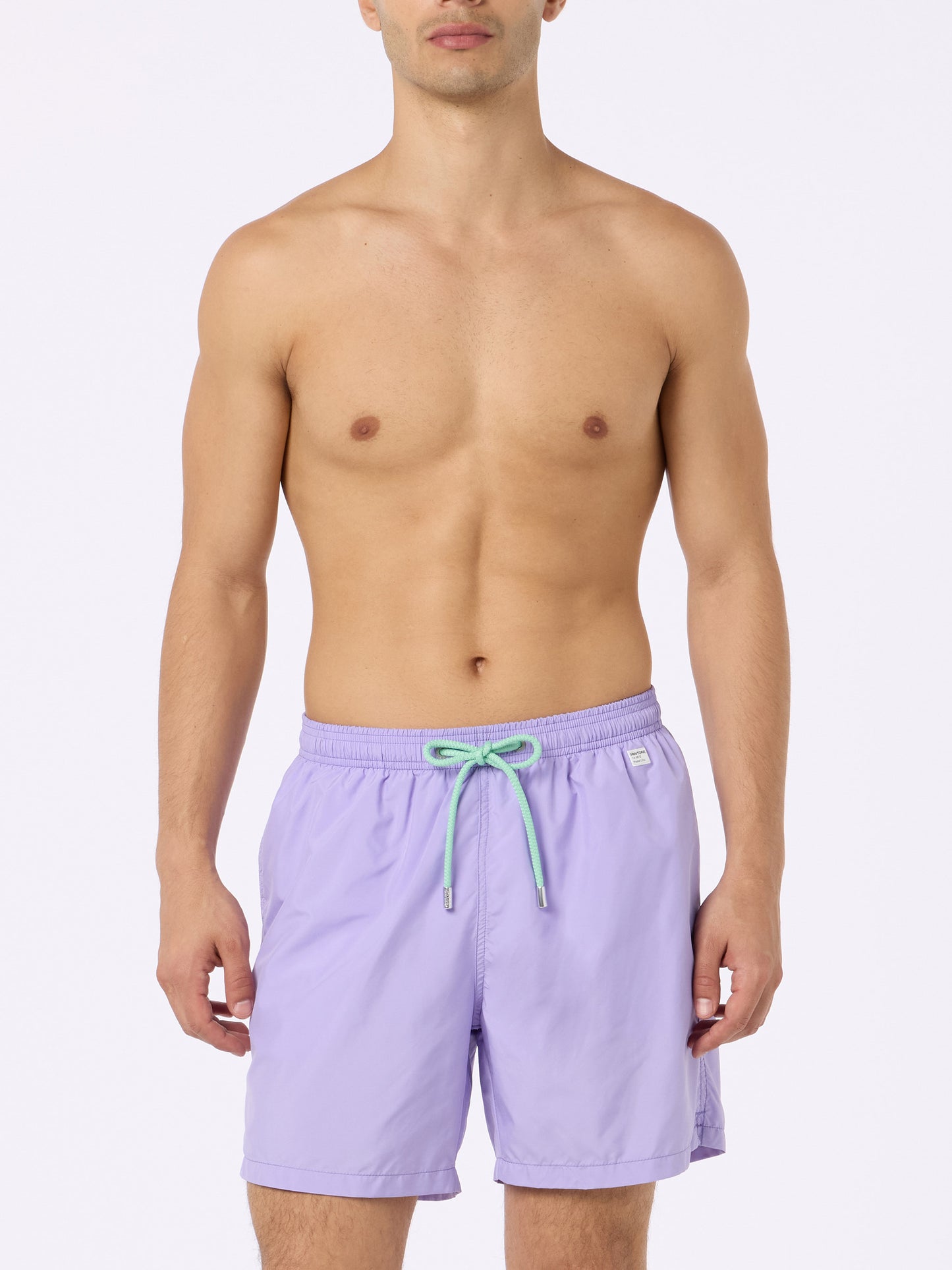Man lightweight fabric lilac swim-shorts Lighting Pantone | PANTONE® SPECIAL EDITION - MC2 Saint Barth