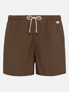 Lightweight fabric brown swim shorts Lighting Pantone | PANTONE® SPECIAL EDITION - MC2 Saint Barth