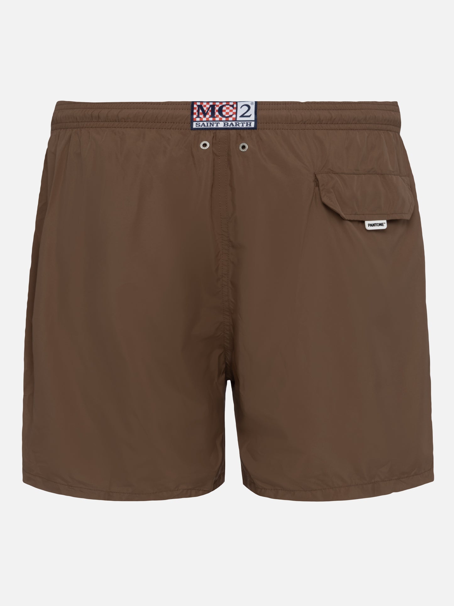 Lightweight fabric brown swim shorts Lighting Pantone | PANTONE® SPECIAL EDITION - MC2 Saint Barth