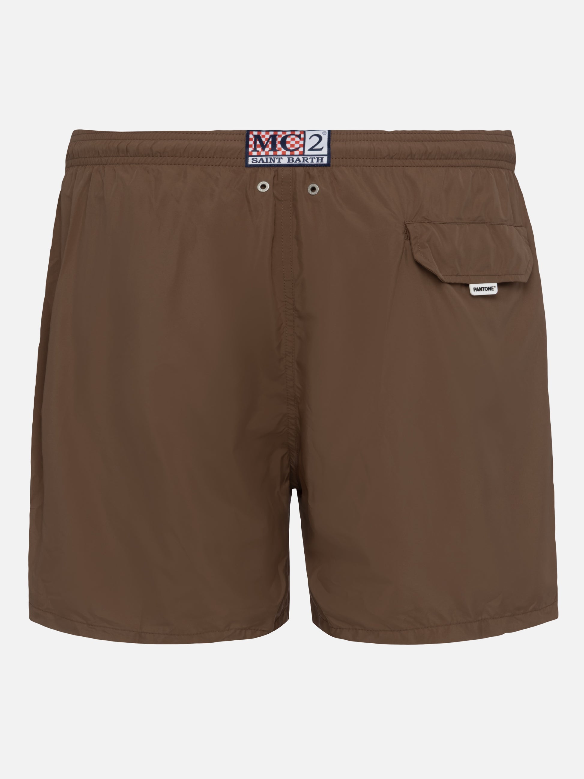 Lightweight fabric brown swim shorts Lighting Pantone | PANTONE® SPECIAL EDITION - MC2 Saint Barth