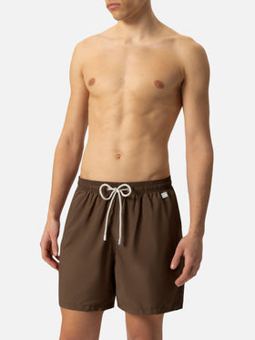 Lightweight fabric brown swim shorts Lighting Pantone | PANTONE® SPECIAL EDITION - MC2 Saint Barth