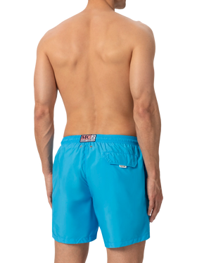 Lightweight fabric aqua blue swim shorts Lighting Pantone | PANTONE® SPECIAL EDITION - MC2 Saint Barth
