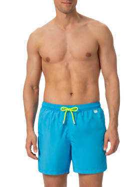Lightweight fabric aqua blue swim shorts Lighting Pantone | PANTONE® SPECIAL EDITION - MC2 Saint Barth