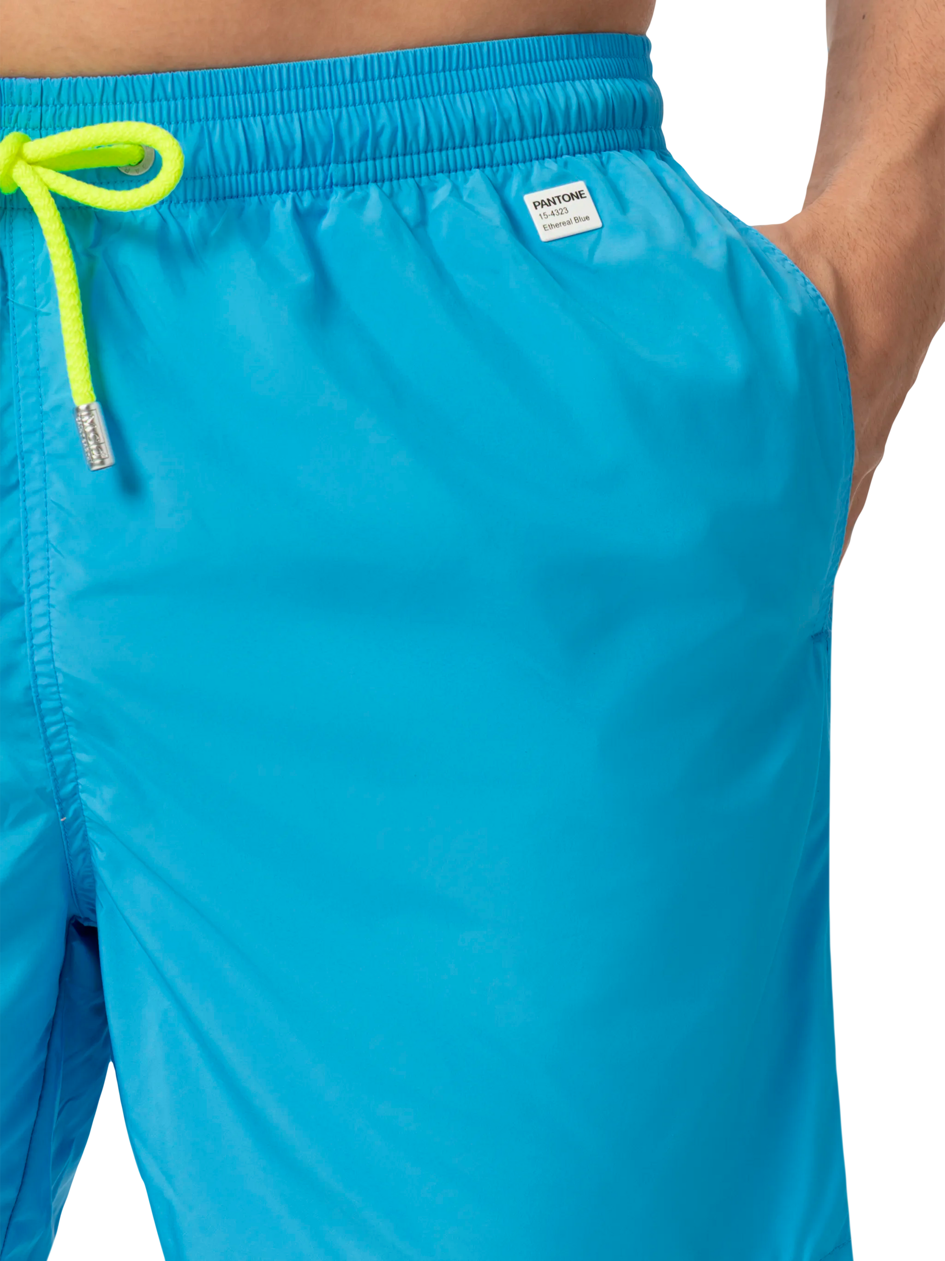 Lightweight fabric aqua blue swim shorts Lighting Pantone | PANTONE® SPECIAL EDITION - MC2 Saint Barth