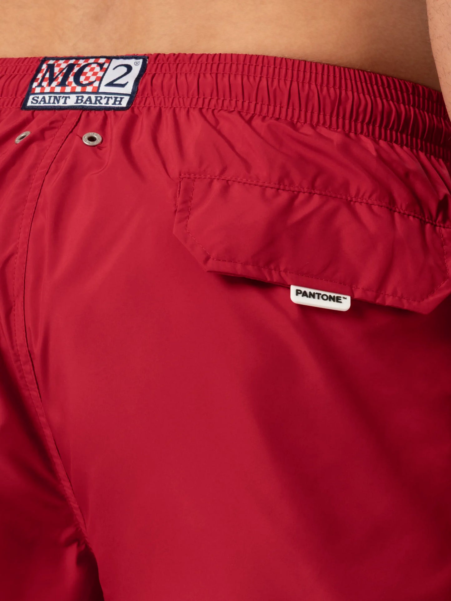 Lightweight fabric red swim shorts Lighting Pantone | PANTONE® SPECIAL EDITION - MC2 Saint Barth