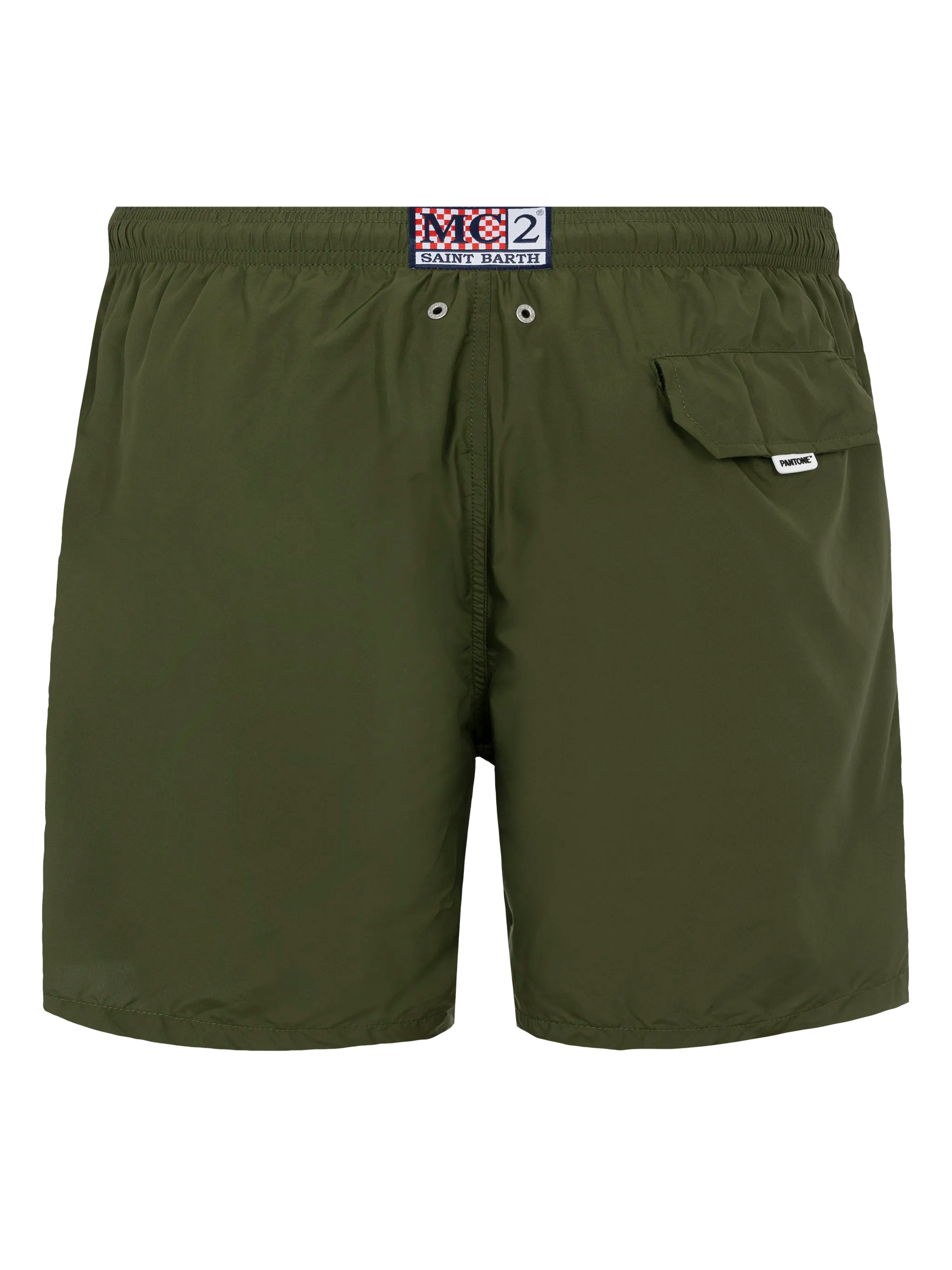 Lightweight fabric military green swim shorts Lighting Pantone | PANTONE® SPECIAL EDITION - MC2 Saint Barth