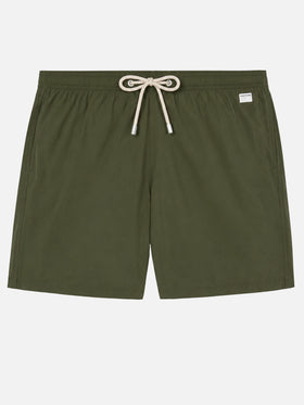 Short de bain en tissu léger vert militaire Lighting Pantone | PANTONE® SPECIAL EDITION 