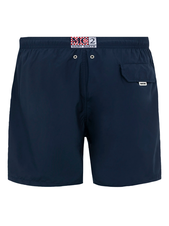 Lightweight fabric navy blue swim shorts Lighting Pantone | PANTONE® SPECIAL EDITION - MC2 Saint Barth