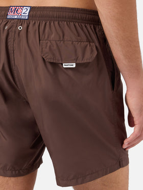 Lighting Pantone swim shorts in dark brown | PANTONE SPECIAL EDITION