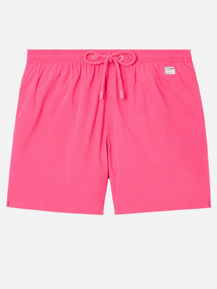Costume mare Lighting Pantone rosa fluo tinta unita | Special Edition