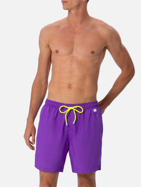 Man lightweight fabric purple swim shorts Lighting Pantone | PANTONE® SPECIAL EDITION - MC2 Saint Barth