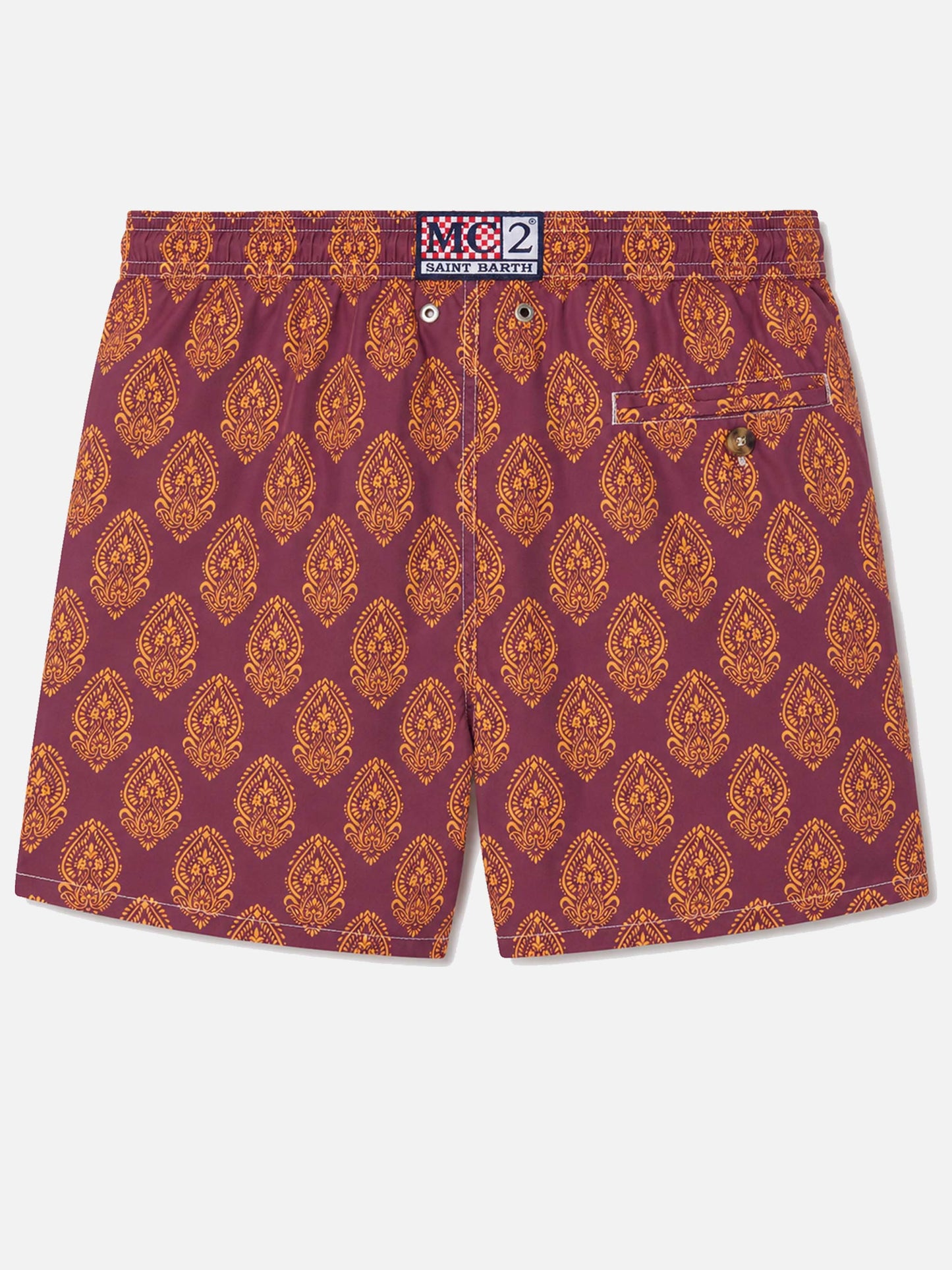 Short de bain en tissu léger Lighting 70 avec imprimé indien 