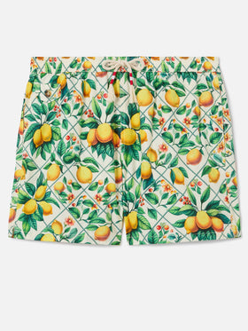 Bañador Lighting 70 con estampado majolica de limones 