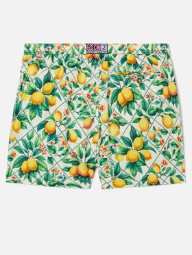 Bañador Lighting 70 con estampado majolica de limones 