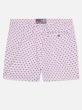Bañador corto Micro Pink Lighting con estampado geométrico integral 