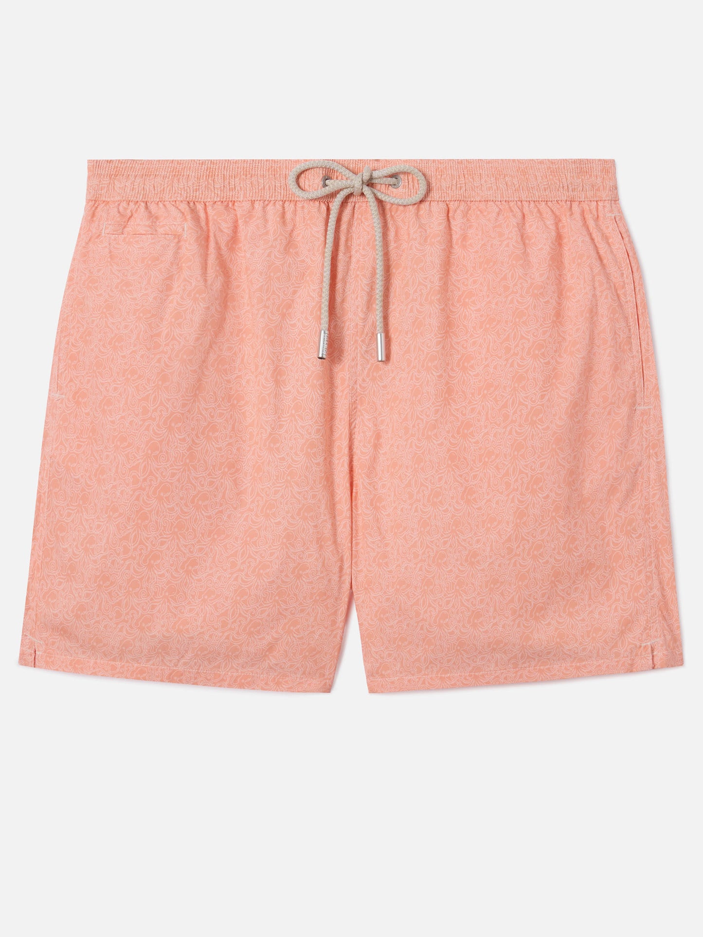 Bañador corto Micro Lighting Orange con estampado integral de pulpos 