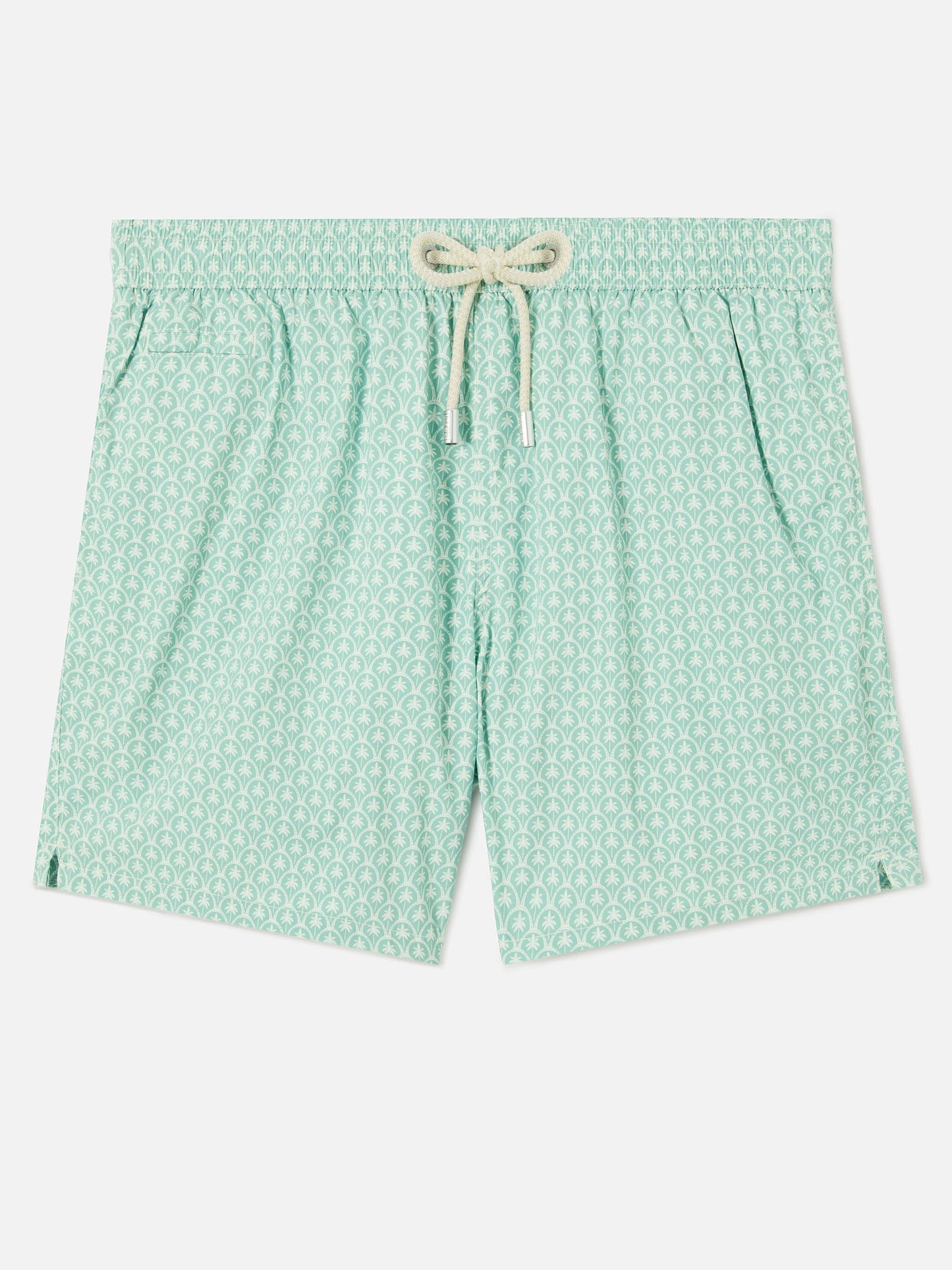 Green Lighting Micro swim shorts with all-over palm print
