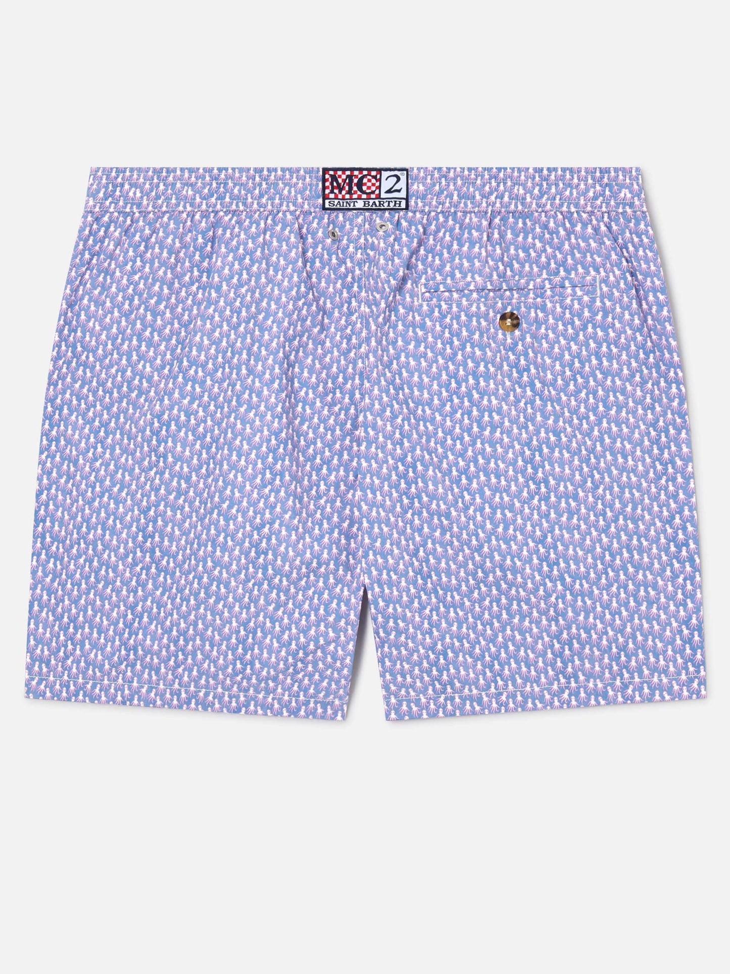 Lilac Lighting Micro swim shorts with all-over octopus print