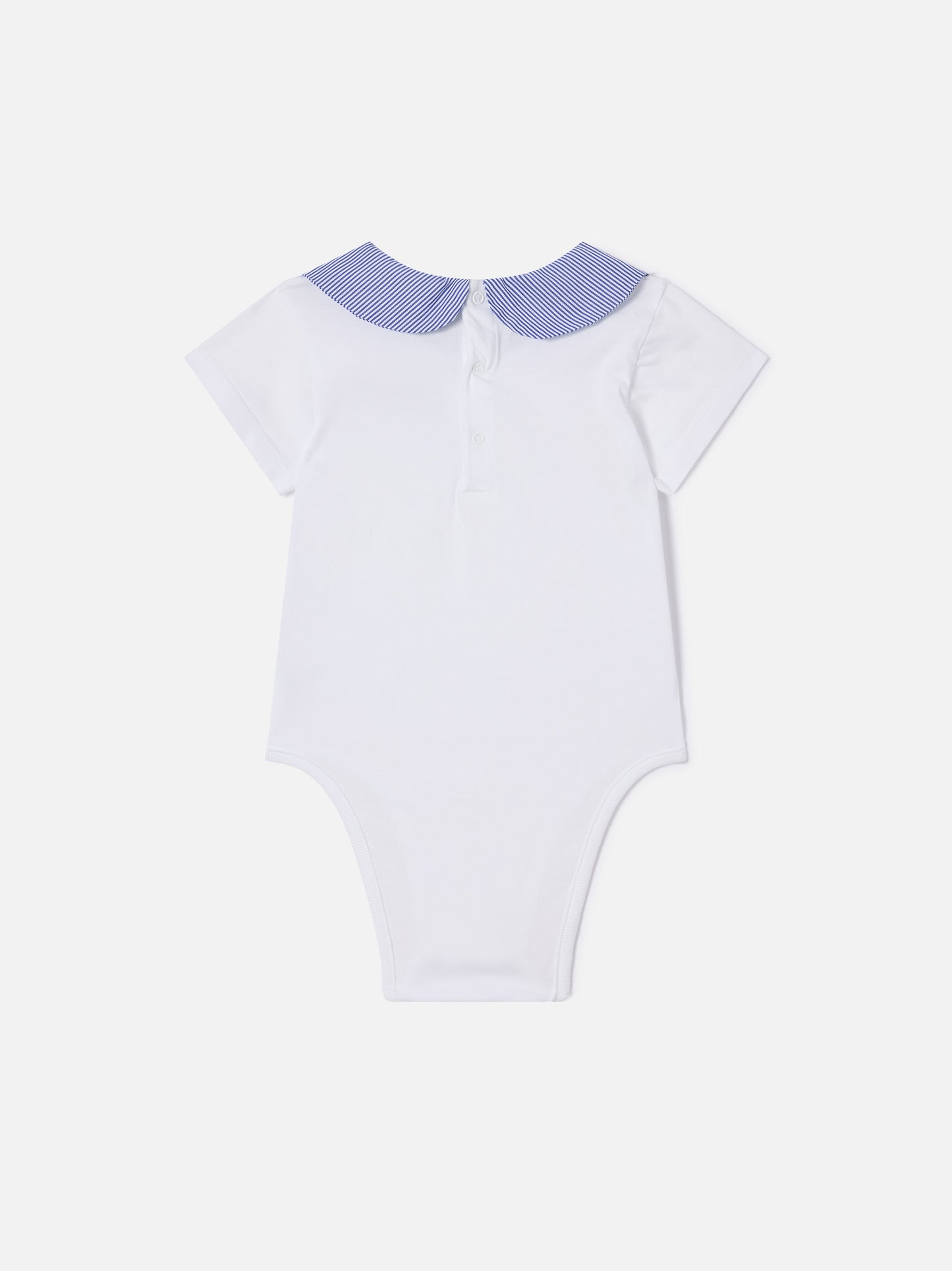 Lou organic cotton bodysuit with Mini Captain embroidery