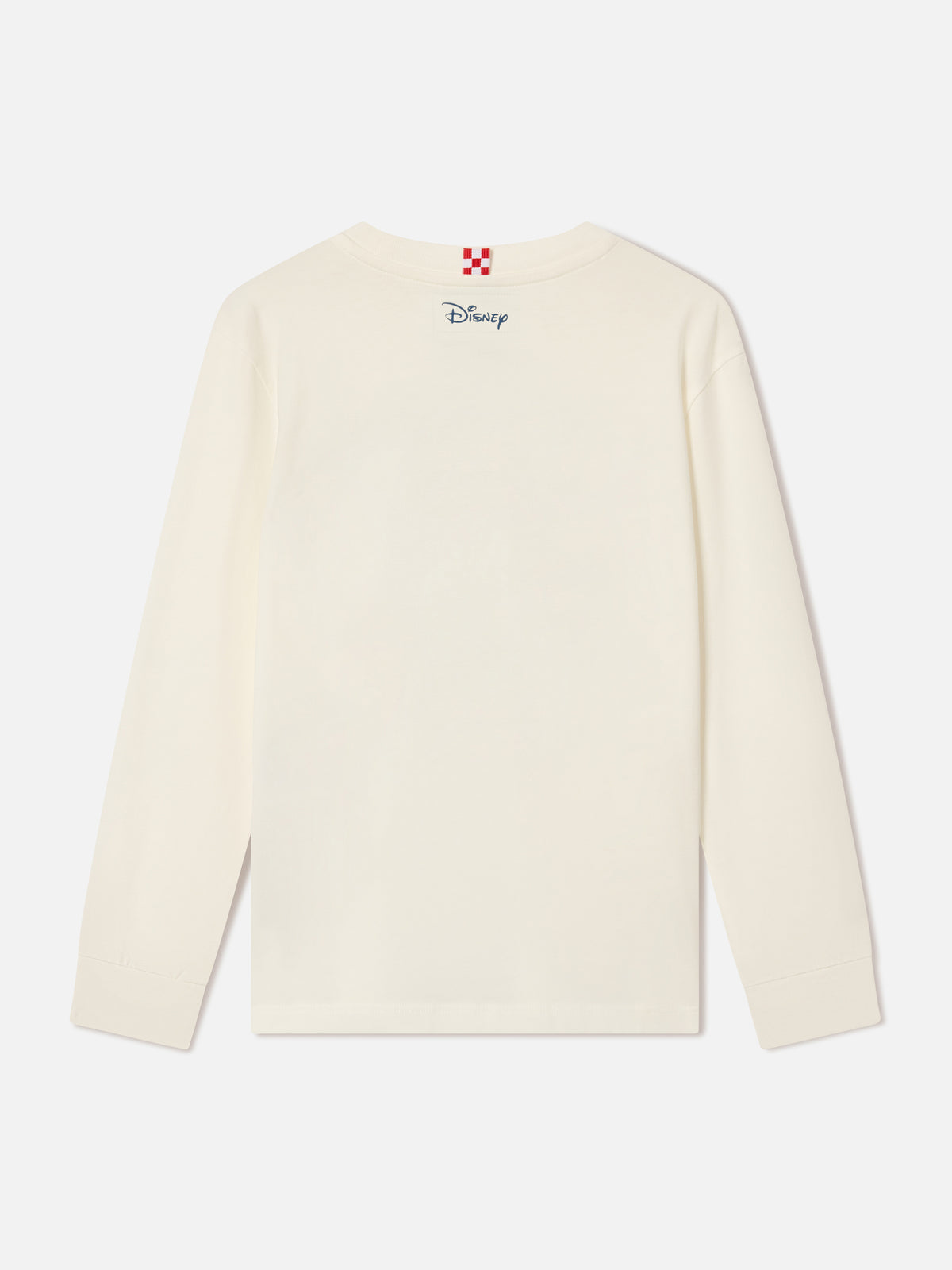 T-shirt à manches longues Luton blanc en coton biologique avec imprimé Mickey Mouse | Special edition 