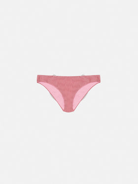 Madame pink lurex swim briefs with bow - MC2 Saint Barth