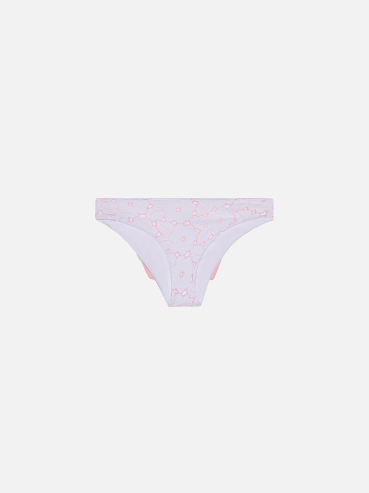 Girl swim briefs with bow - MC2 Saint Barth