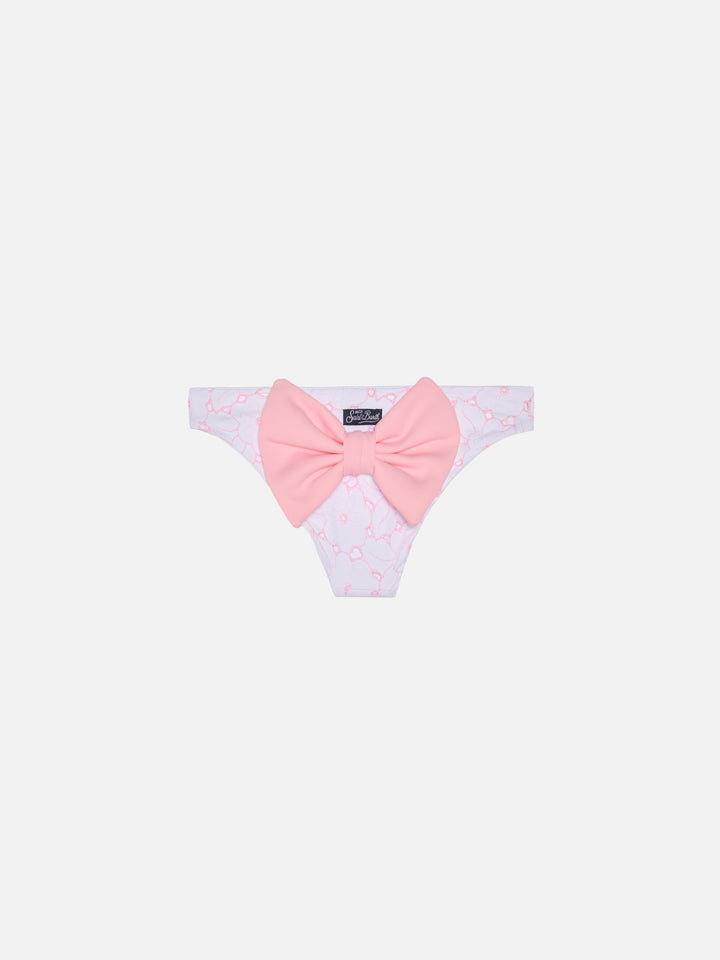 Girl swim briefs with bow - MC2 Saint Barth
