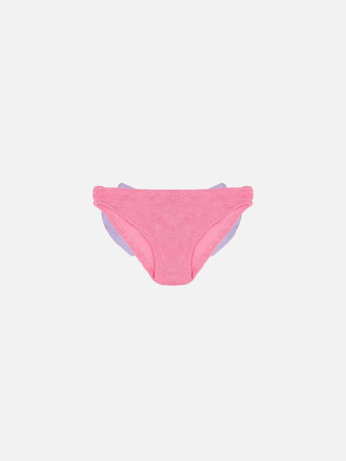 Madame pink crinkle swim briefs with bow - MC2 Saint Barth
