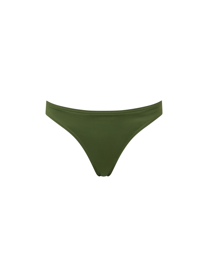 Maia high-waist military green swim briefs - MC2 Saint Barth