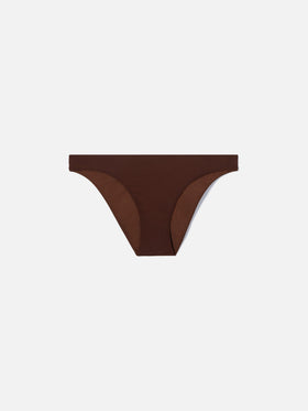 Slip mare Maia classico in tessuto elasticizzato marrone