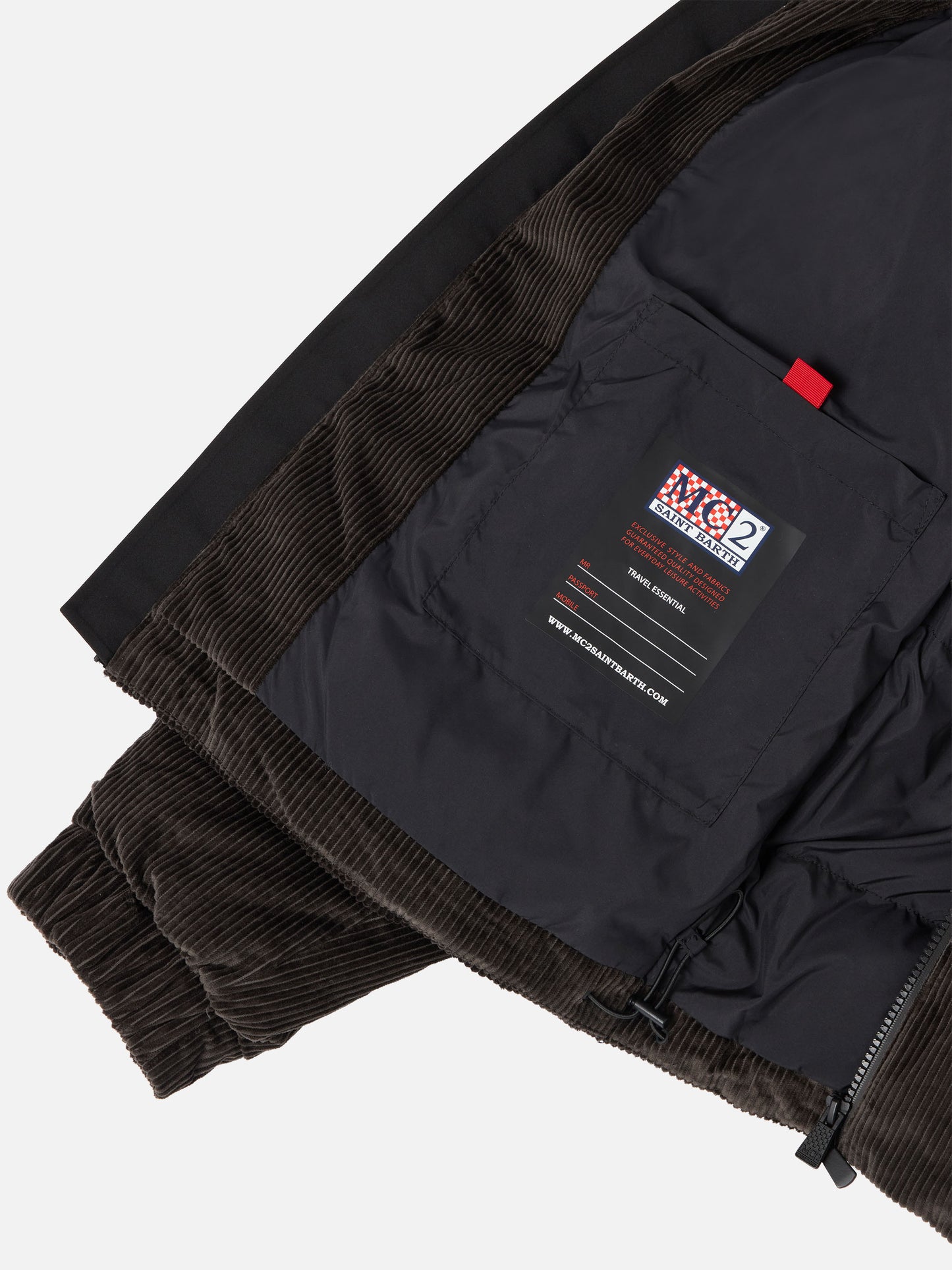 Giacca imbottita con cappuccio Maier Pocket Corduroy