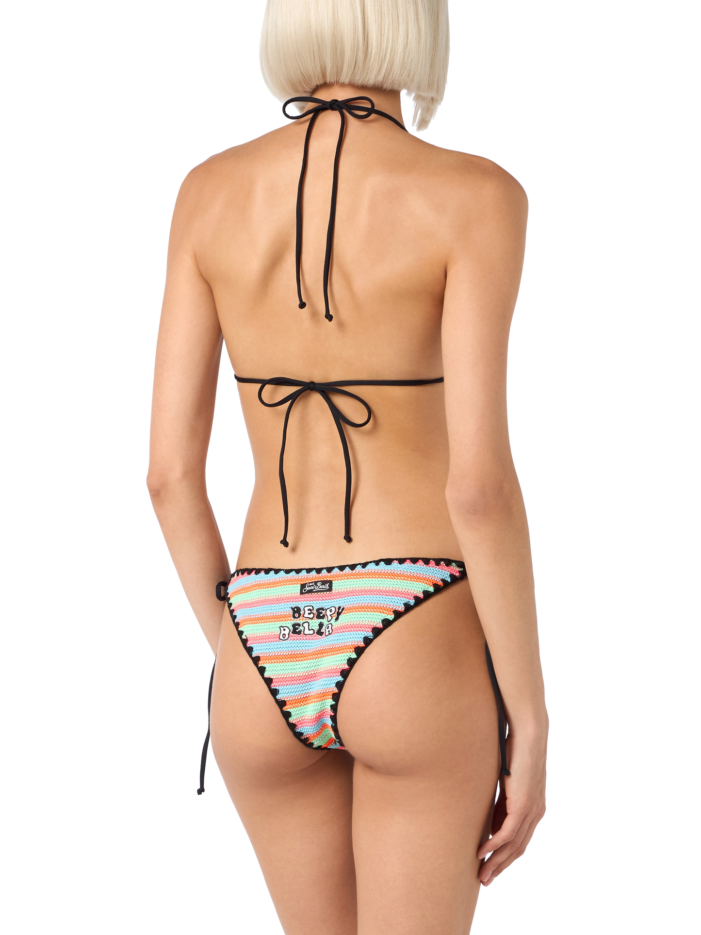 Bikini a triangolo all'uncinetto da donna Maleah con patch | BEEPY BELLA SPECIAL EDITION