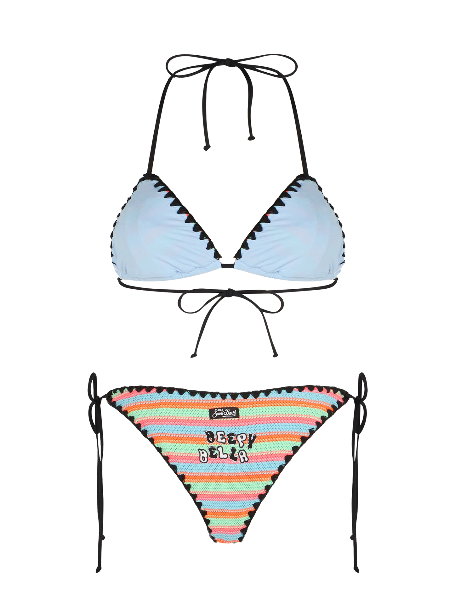 Bikini a triangolo all'uncinetto da donna Maleah con patch | BEEPY BELLA SPECIAL EDITION