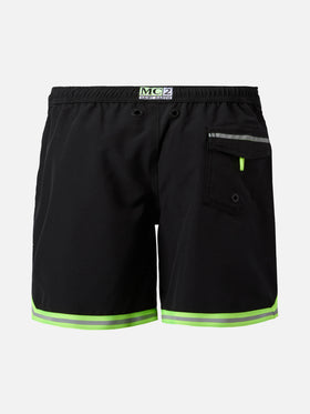 Lange Badehose Malibu Jr in Schwarz