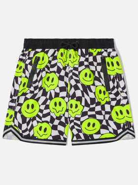 Costume da bagno lungo da bambino con fantasia smile groovy