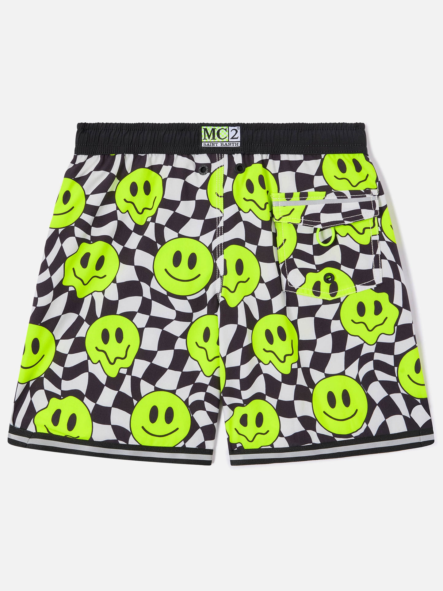 Costume da bagno lungo da bambino con fantasia smile groovy