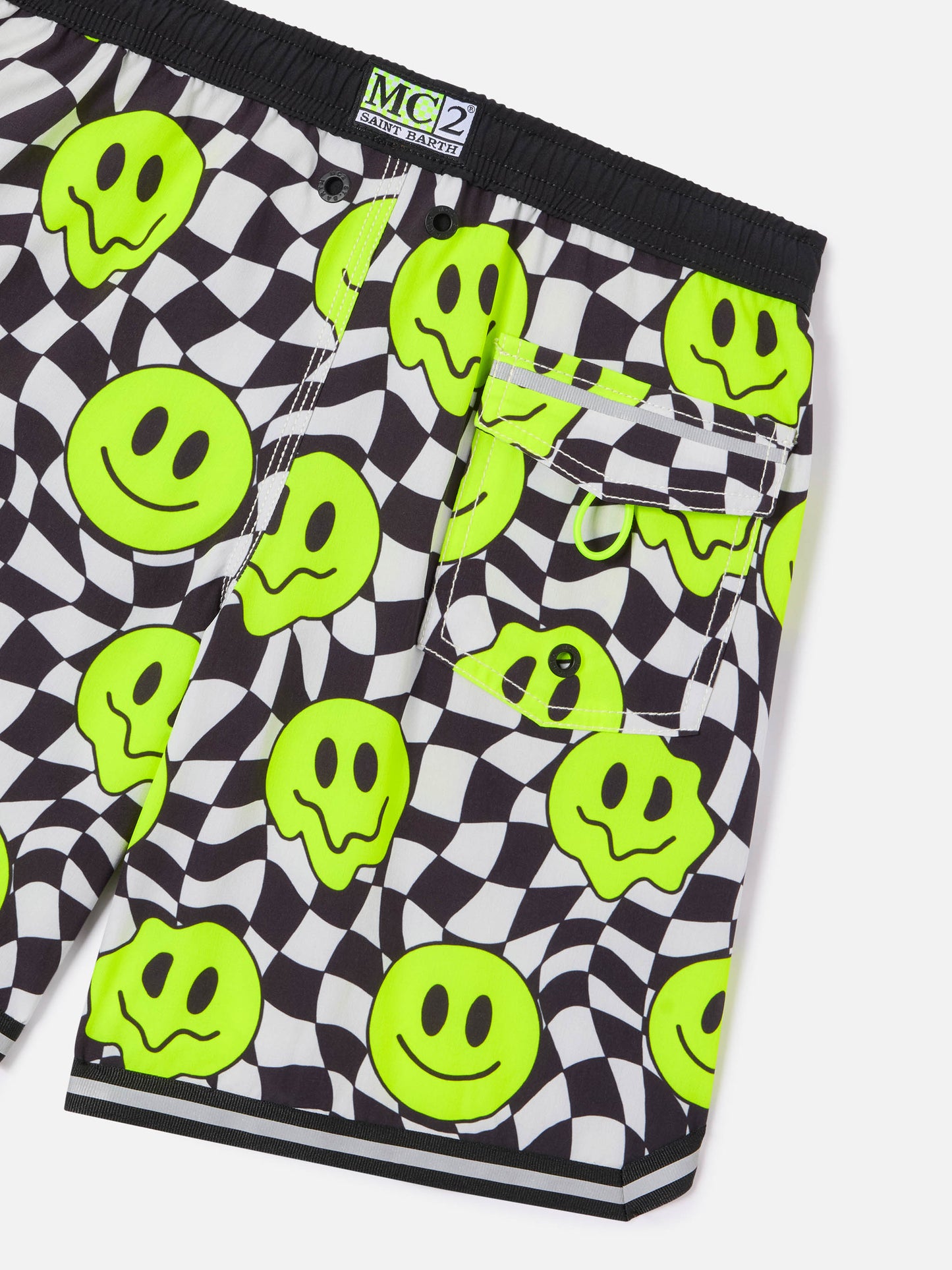 Costume da bagno lungo da bambino con fantasia smile groovy