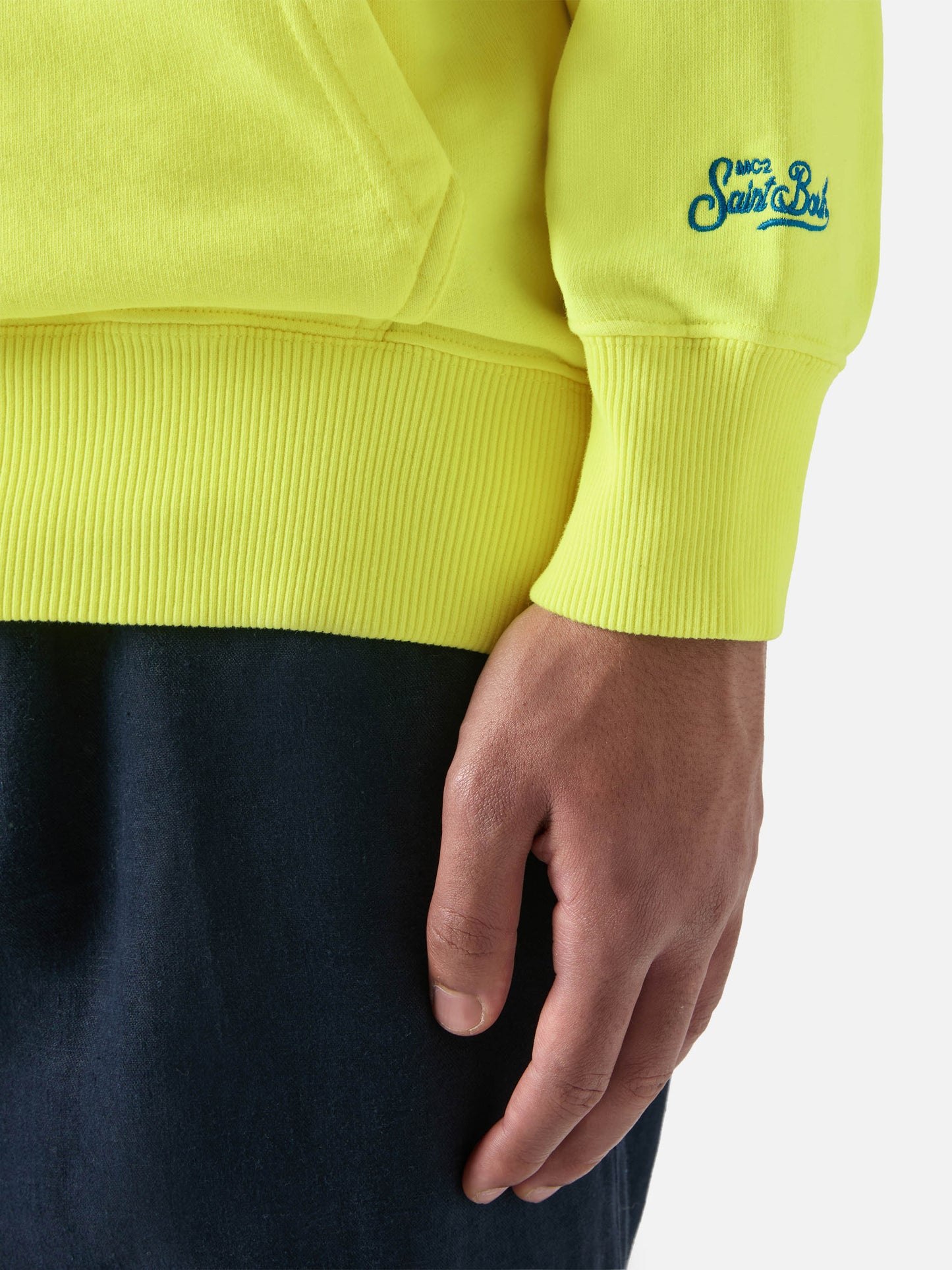 Baumwoll-Kapuzenpullover Manhattan mit Surf Club-Print