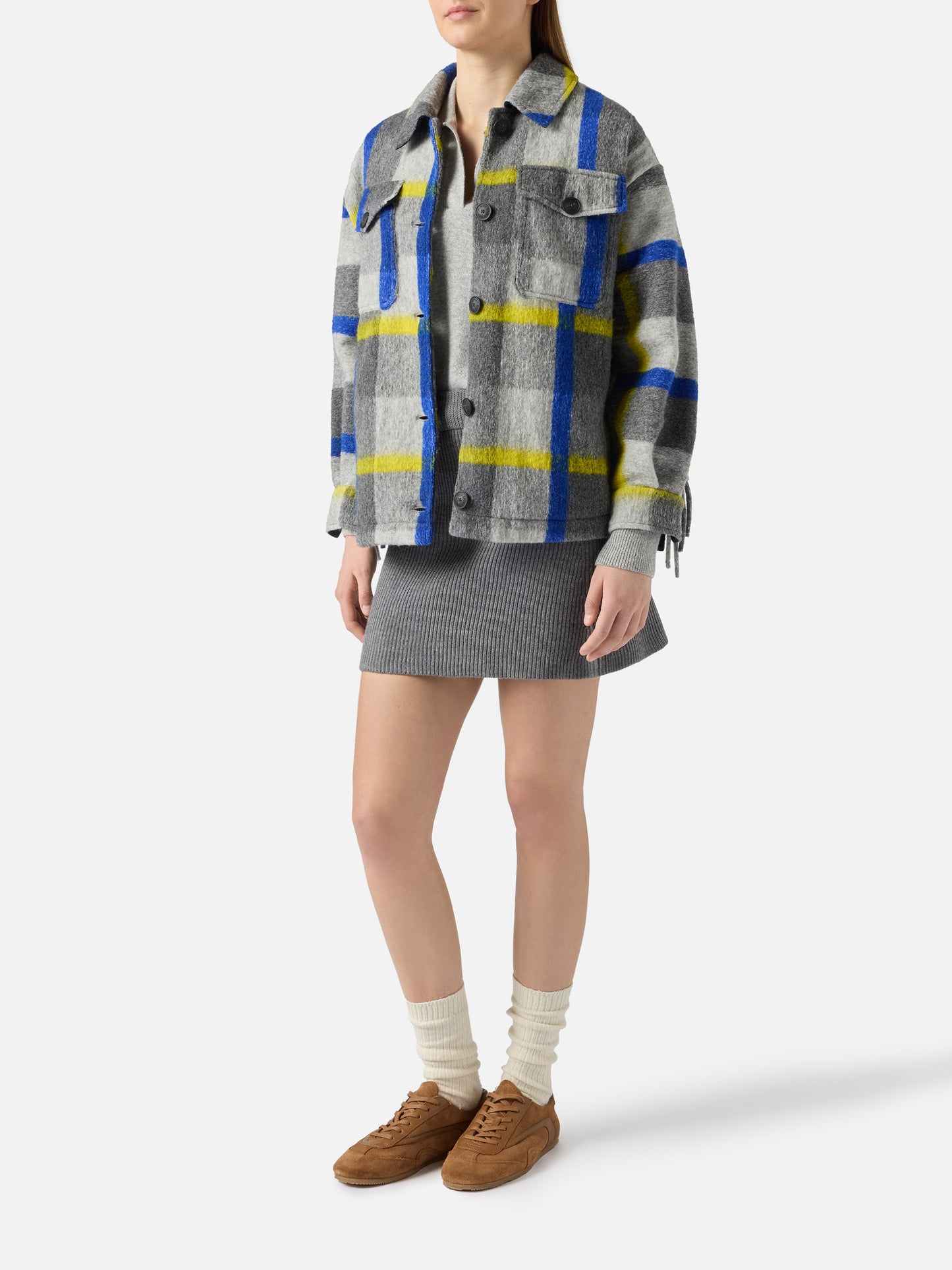 Damen-Overshirt mit Fransen