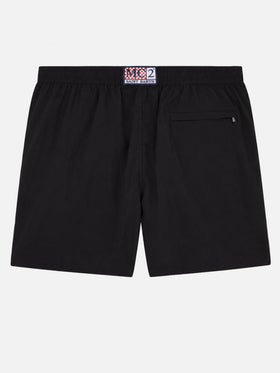 Herren kurze schwarze Badeshorts Master