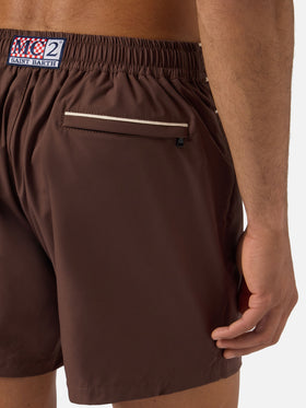 Master Piping swim shorts in brown